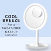 LED MAKEUP MIRROR WITH FAN