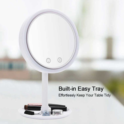 LED MAKEUP MIRROR WITH FAN