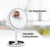 LED MAKEUP MIRROR WITH FAN