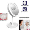 LED MAKEUP MIRROR WITH FAN